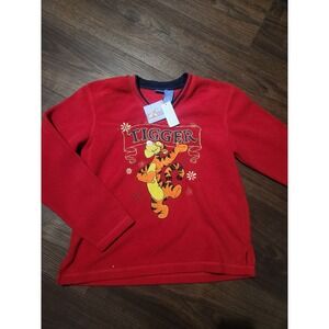 VTG Disney Tigger Fleece Embroidered Sweatshirt Womens Size M Winnie The Pooh